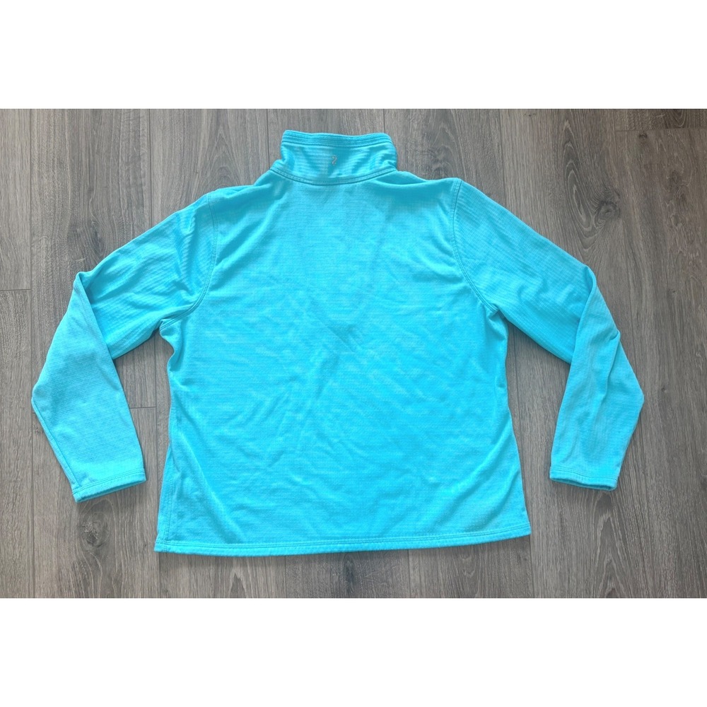 IZOD Fleece Quarter Zip Pullover XL Blue Athletic Gorpcore Outdoor Casual Cozy